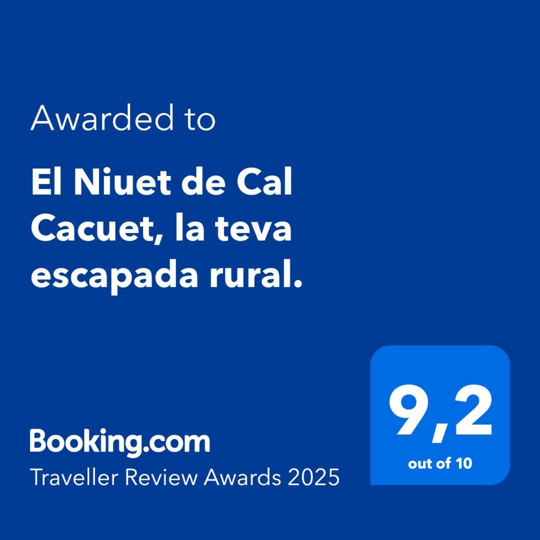 Aviá El Niuet De Cal Cacuet, La Teva Escapada Rural. 아파트 외부 사진